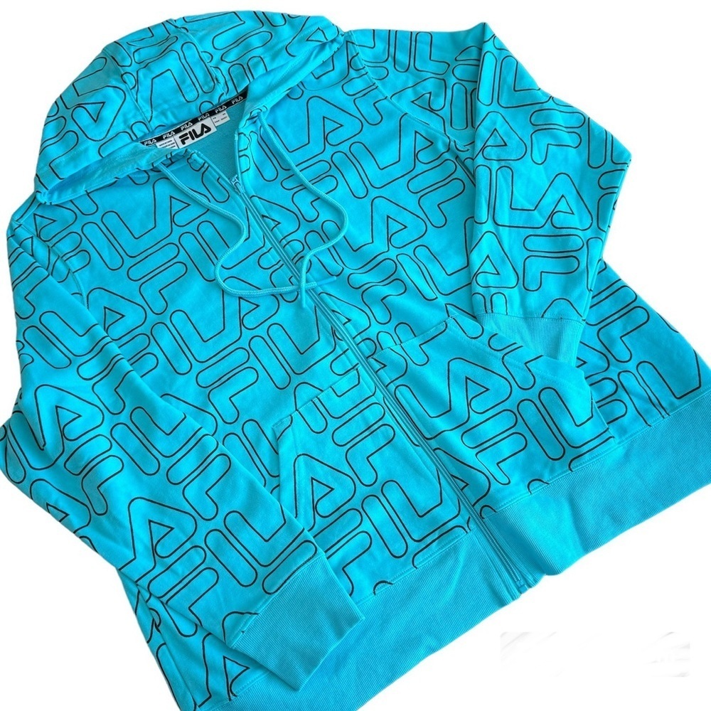 FILA Heartbeat Graphic Zip Up Hoodie NEW Size 2X